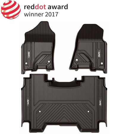Dodge Ram 1500 Crew Cab 2019 - 2025(With rear under seat Storage) Adrian Pro Series Car Mats - Adrian