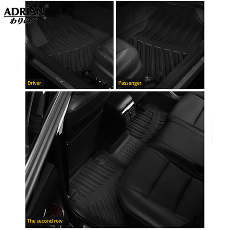 Lexus GX 2010 - 2023 / Toyota Prado 2010 - 2023 3 Rows Beige Color - Adrian Pro Series Car Mats - Adrian