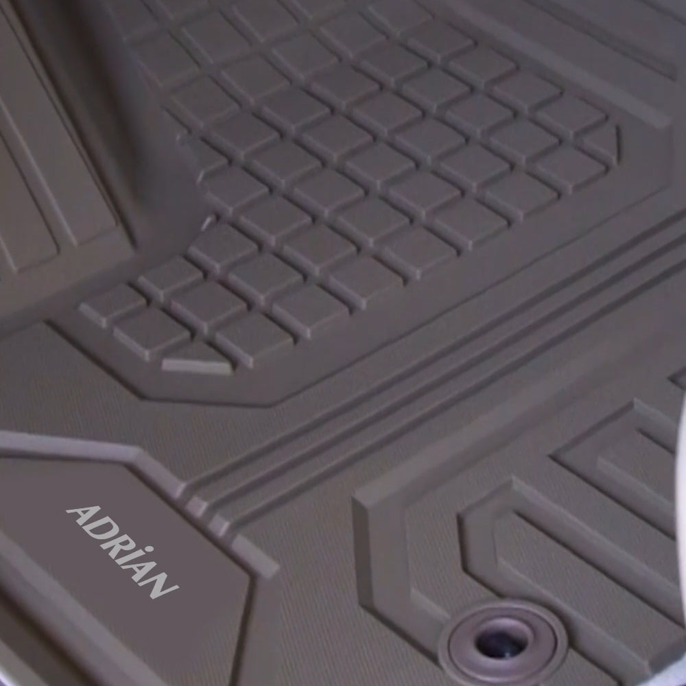 Toyota Land cruiser 2022-2026 (3 Rows) Beige Color Adrian Pro Series Car Mats