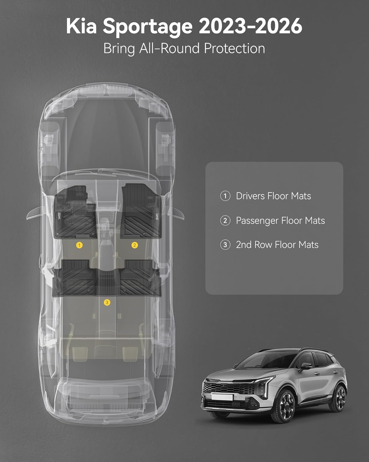 Kia Sportage (L) 2024-2026-Adrian Comfort Series Car Mats