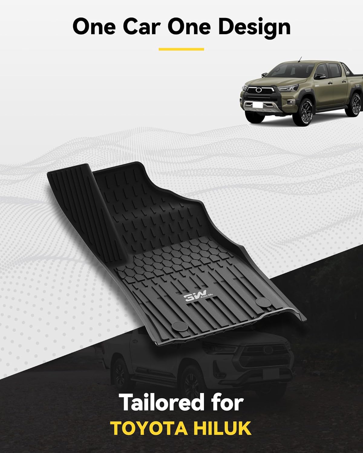 تويوتا هايلكس كابينة مزدوجة موديلات 2016-2025 - دعاسات أدريــان برو