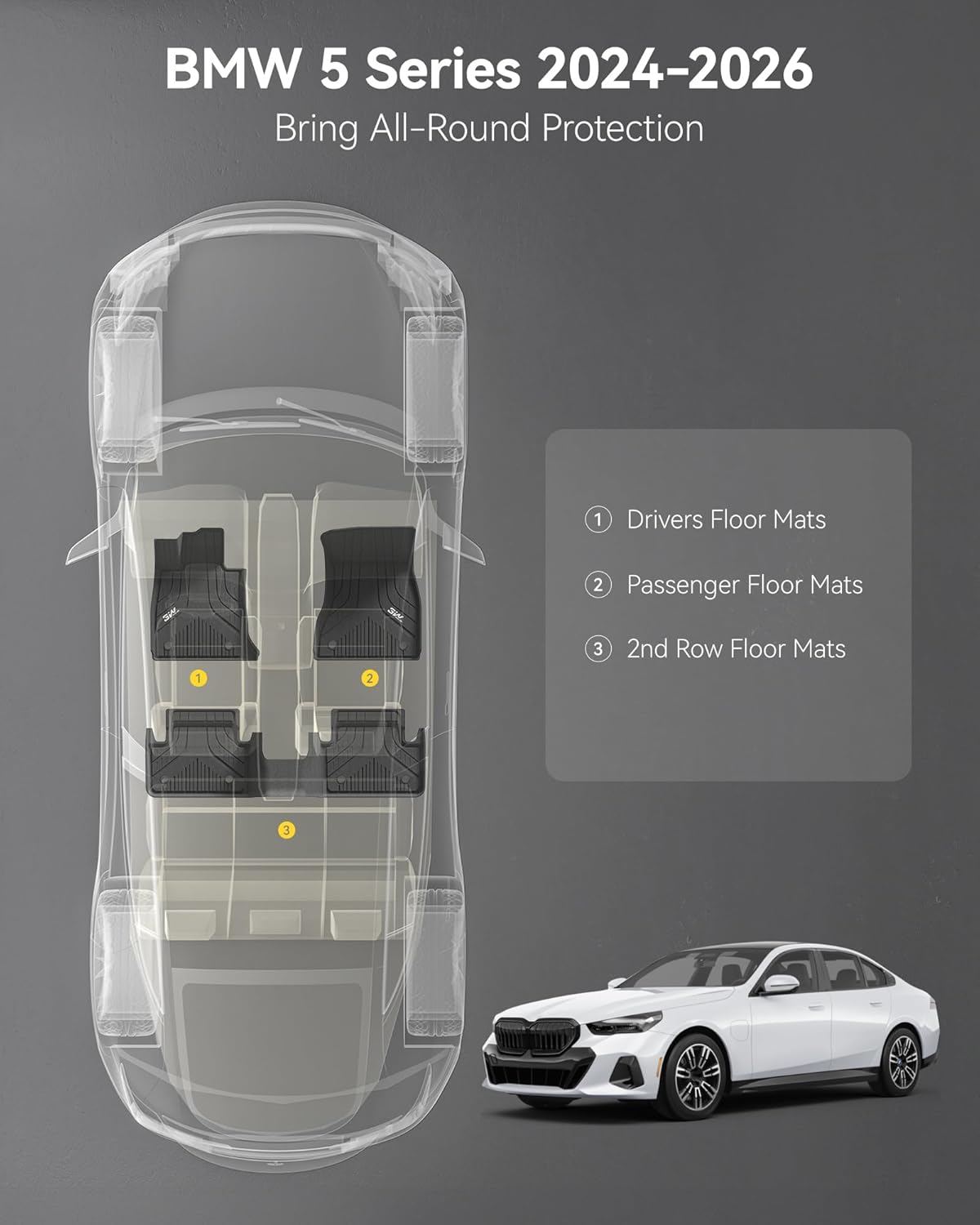 BMW 5 Series 2024-2026 - Adrian Pro Series Car Mats