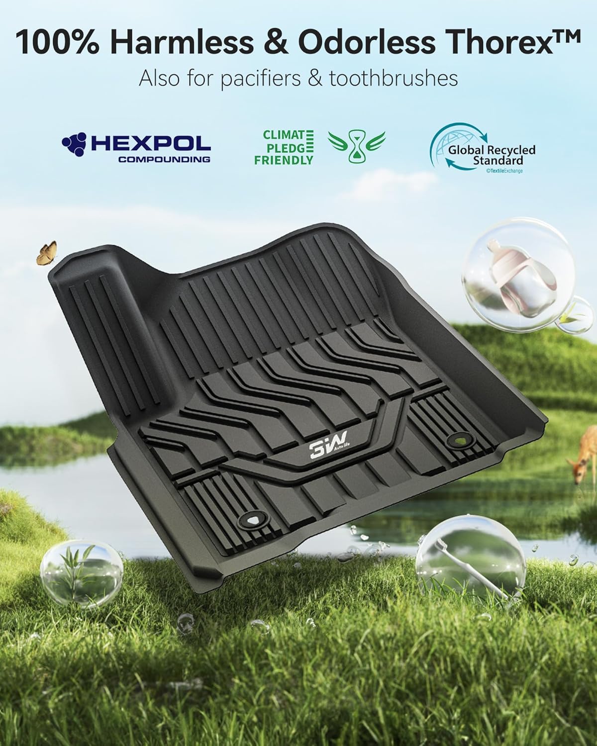 Nissan Patrol / Infiniti QX80 2010-2024 Adrian 3W Car Mats Pro Series