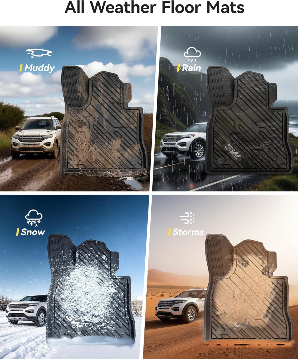 Ford Explorer (2020-2025) - Adrian Pro Series Car Mats