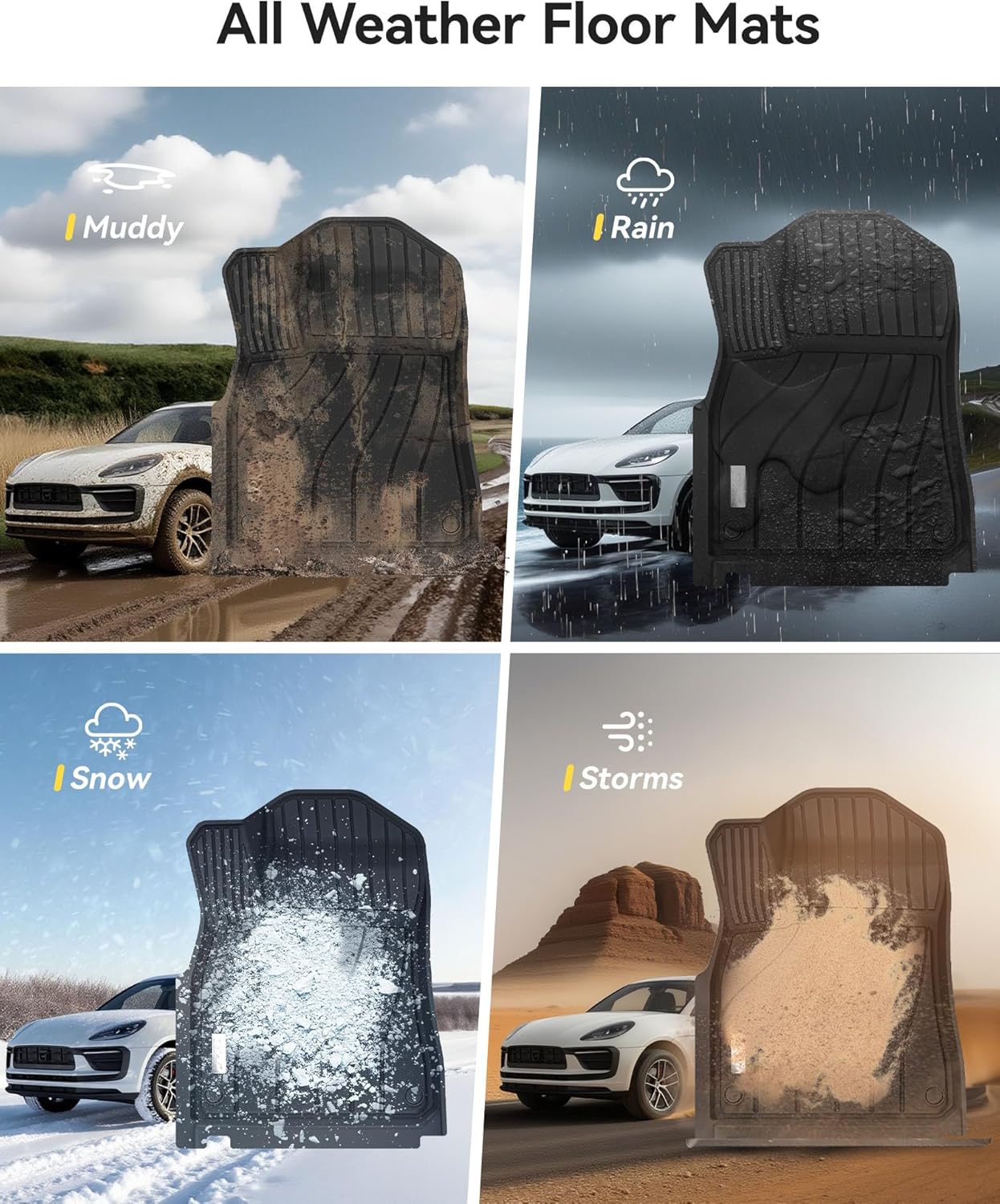 Porsche Cayenne 2018-2024/ VW Touareg - Adrian Car Mats Pro Series