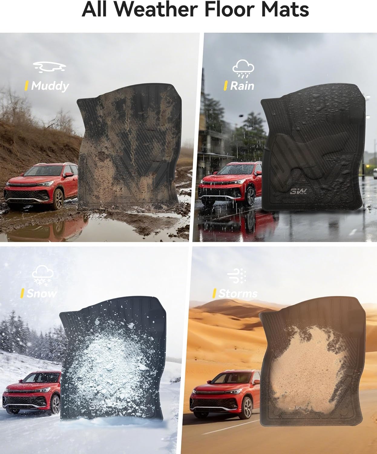 الدعاسات الأمامية فولكس فاجن تي روك لسنوات 2017-2026