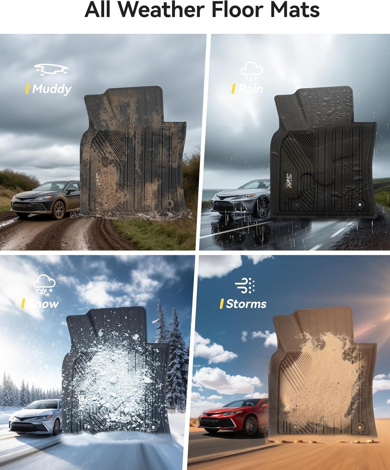 Toyota Camry Gasoline / Hybrid 2018-2024 - Adrian Car Mats Pro Series