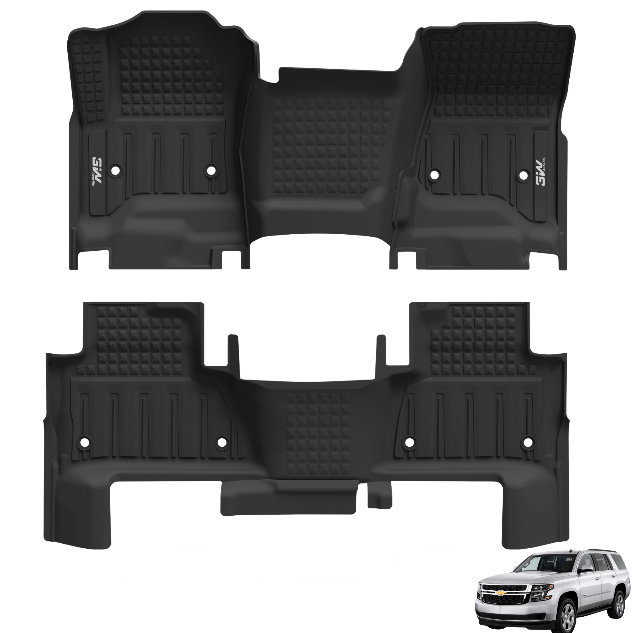 شيفروليه تاهو / جي إم سي يوكون موديلات 2015-2020 (هيكل قصير - مقاعد الصف الثاني) - دعاسات أدريان سبورت