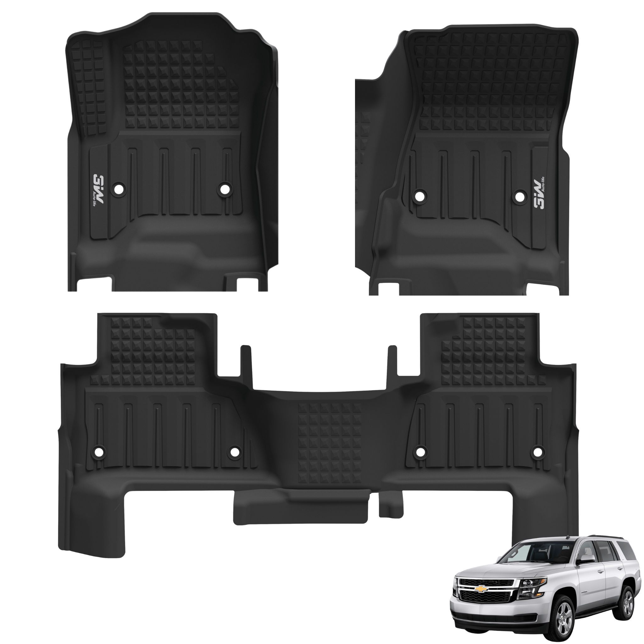 شيفروليه تاهو / جي إم سي يوكون موديلات 2015-2020 (هيكل قصير - مقاعد الصف الثاني) - دعاسات أدريان سبورت