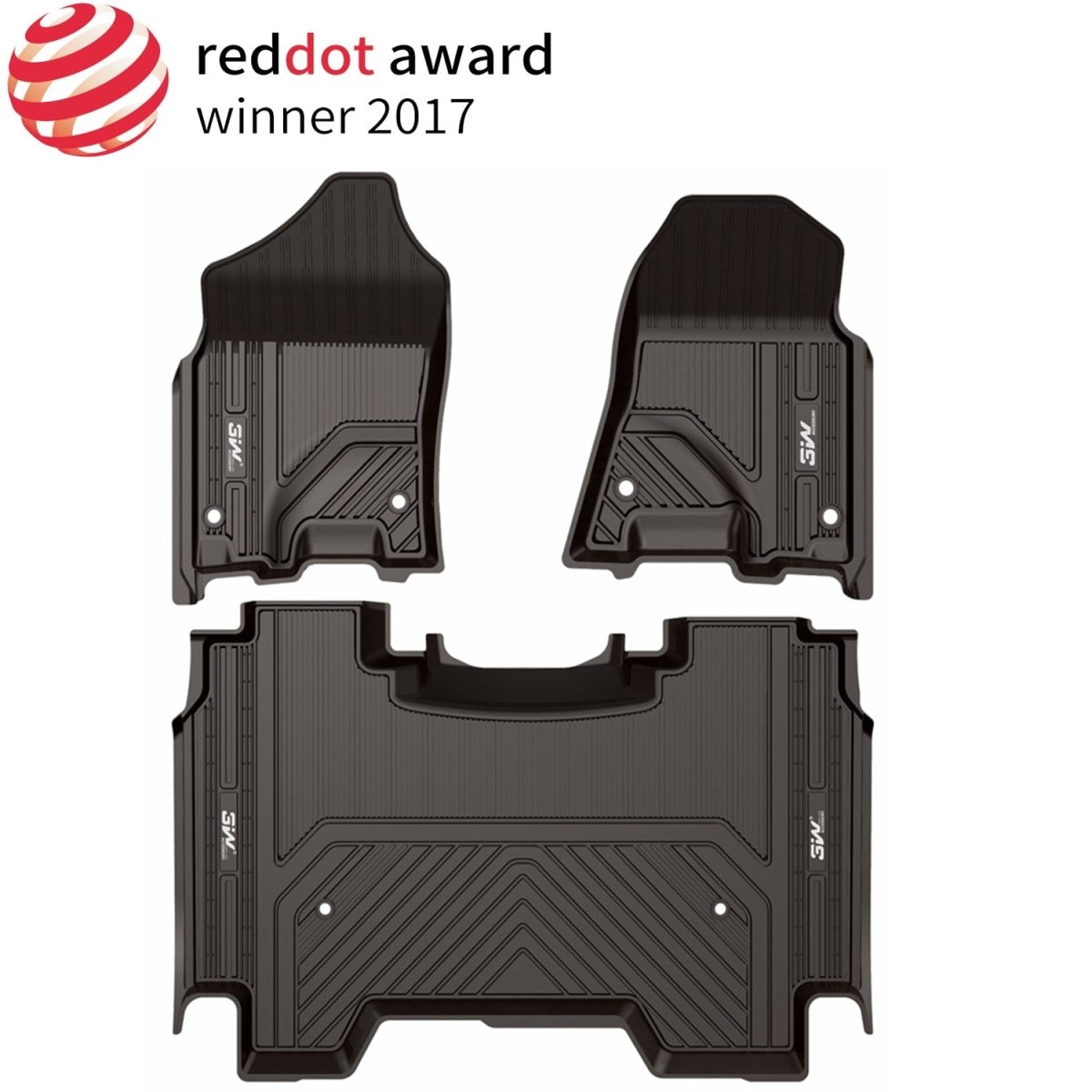Dodge Ram 1500 Crew Cab 2019 - 2025 (Without rear under seat Storage) Adrian Pro Series Car Mats - Adrian