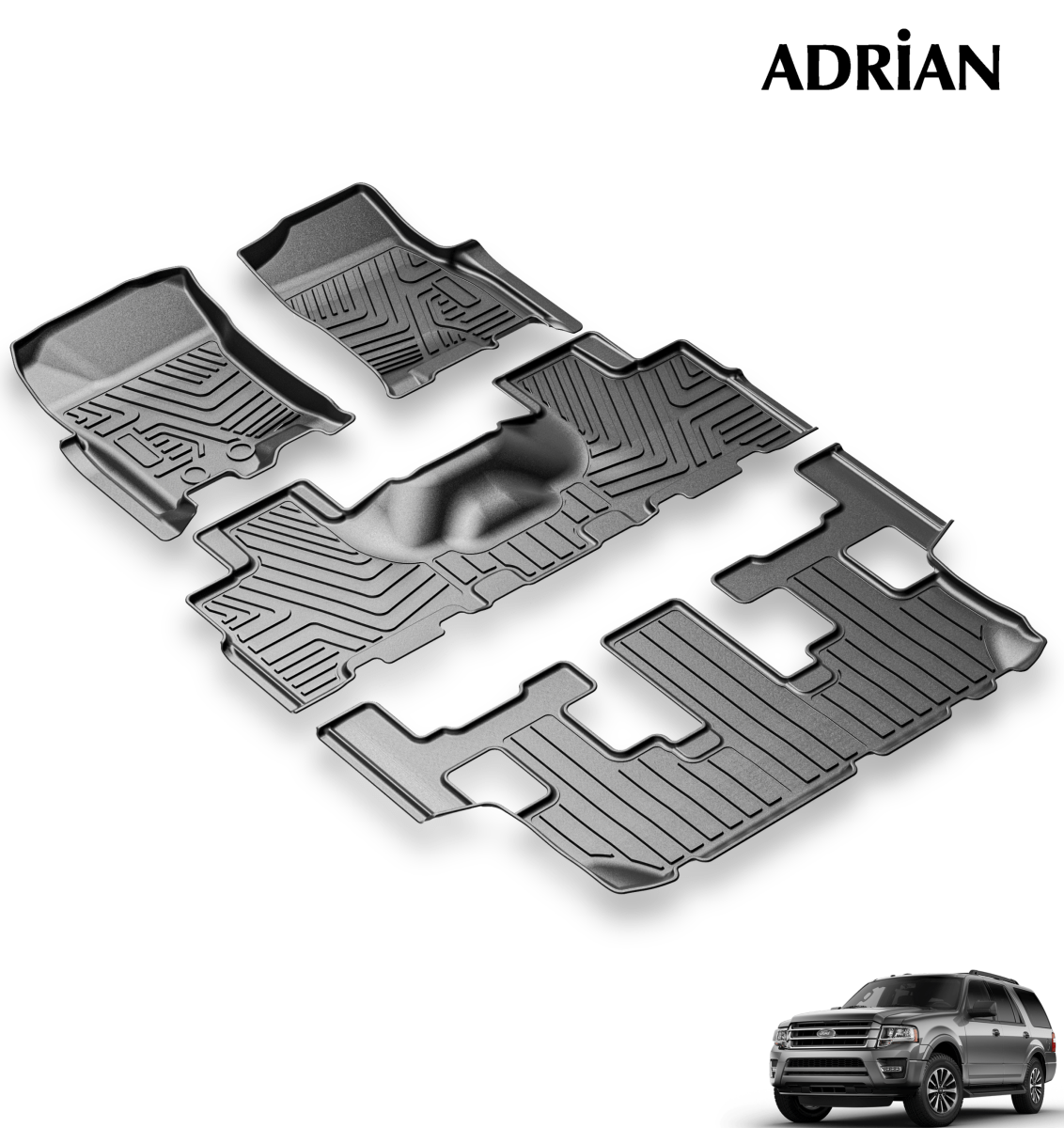 Ford Expedition 2007 - 2017 - Short Chassis - Adrian Sport Series Car Mats - Adrian