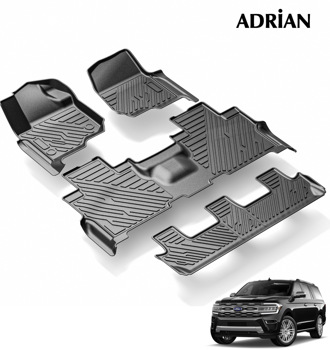 Ford Expedition 2018 - 2025 - Short Chassis - Adrian Sport Series Car Mats - Adrian