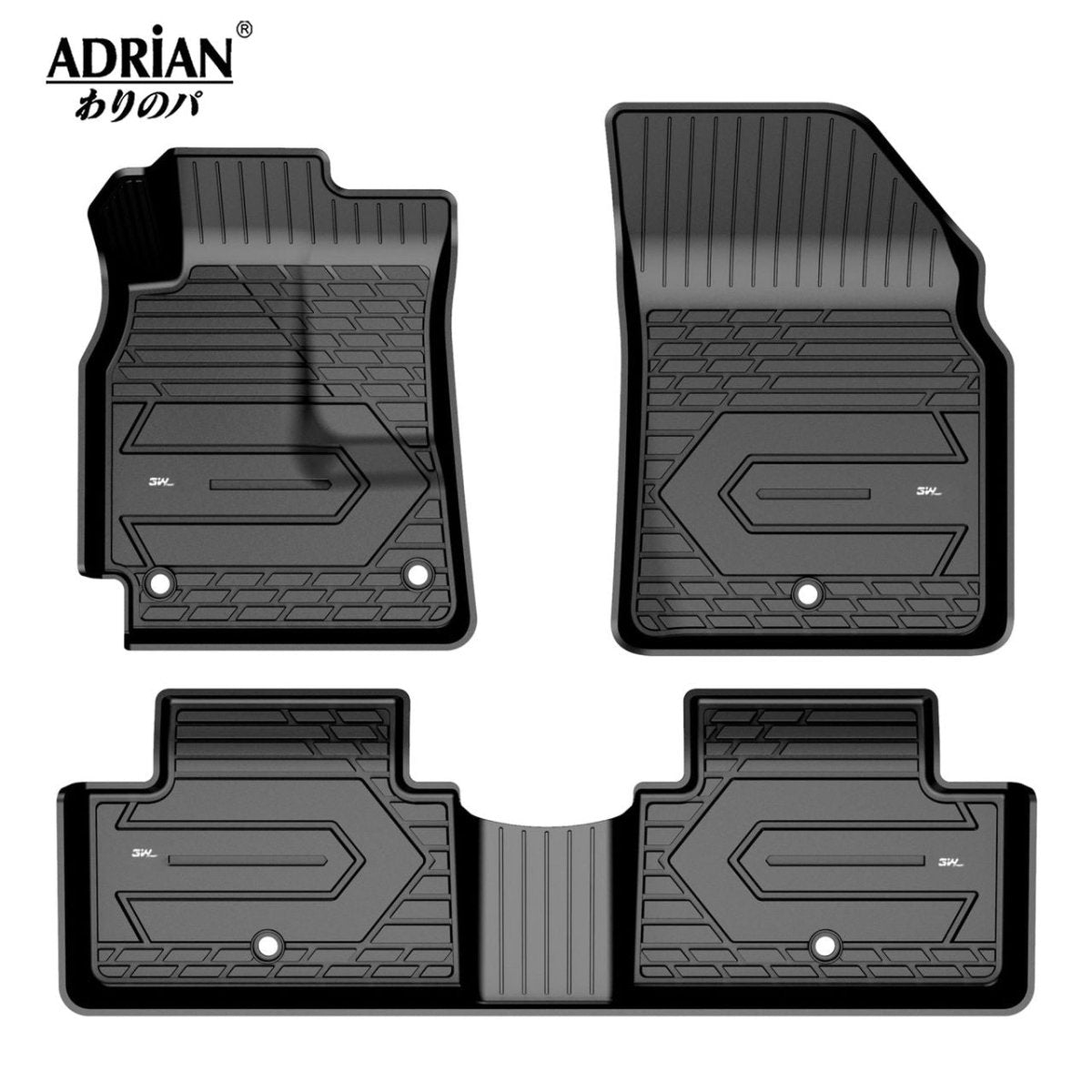 GMC Sierra/ Sierra Denali SuperCrew Cab/ Chevrolet Silverado 2019 - 2024 - Adrian Pro Series Car Mats - Adrian