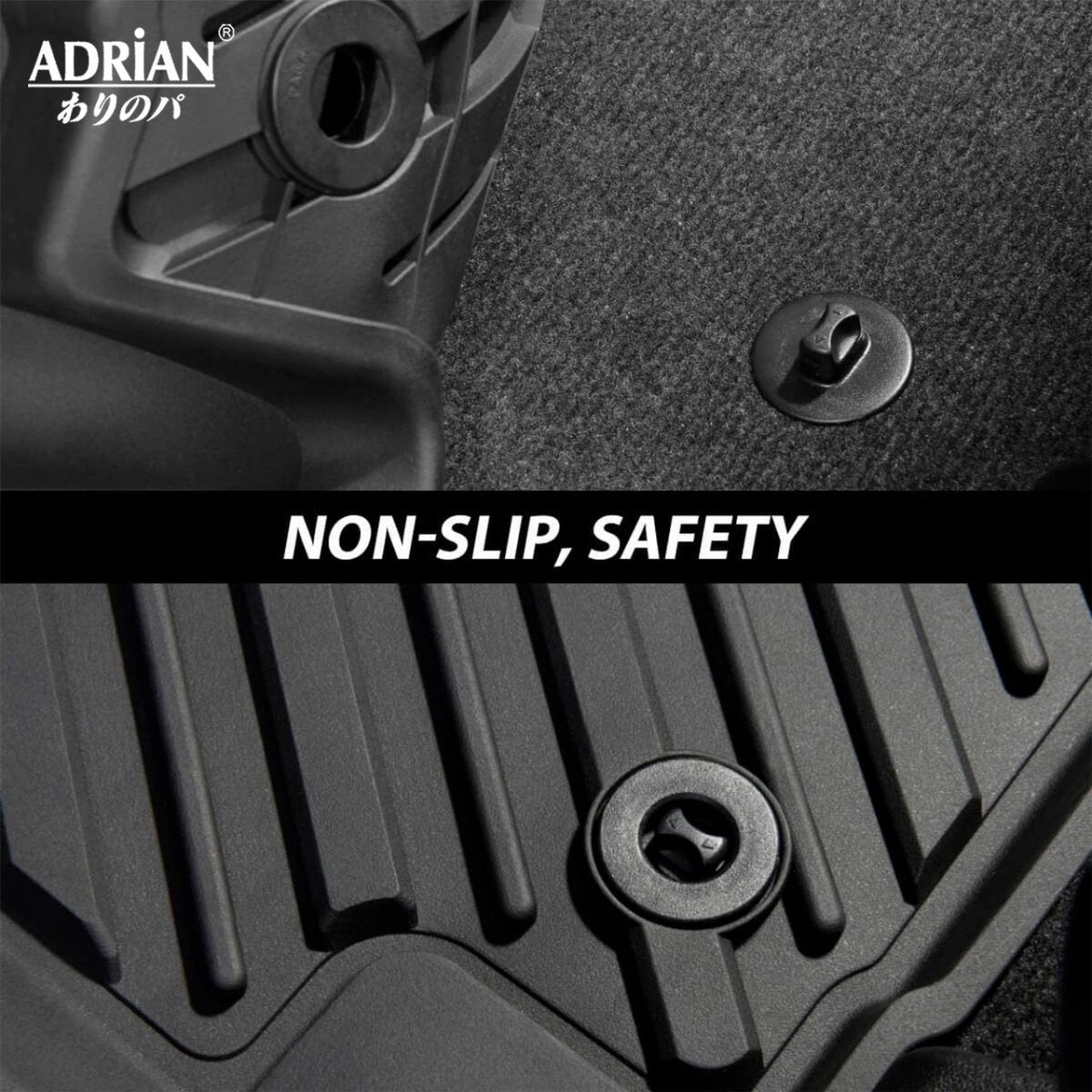 GMC Sierra/ Sierra Denali SuperCrew Cab/ Chevrolet Silverado 2019 - 2024 - Adrian Pro Series Car Mats - Adrian