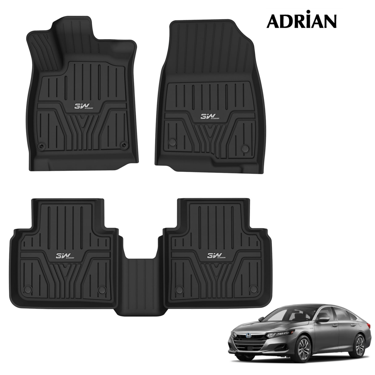 Honda Accord 2018 - 2022 (Not Fit New Shape 2023) - Adrian Pro Series Car Mats - Adrian