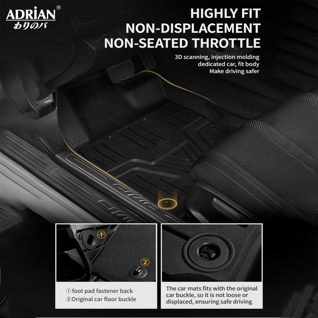 Honda Accord 2018 - 2022 (Not Fit New Shape 2023) - Adrian Pro Series Car Mats - Adrian
