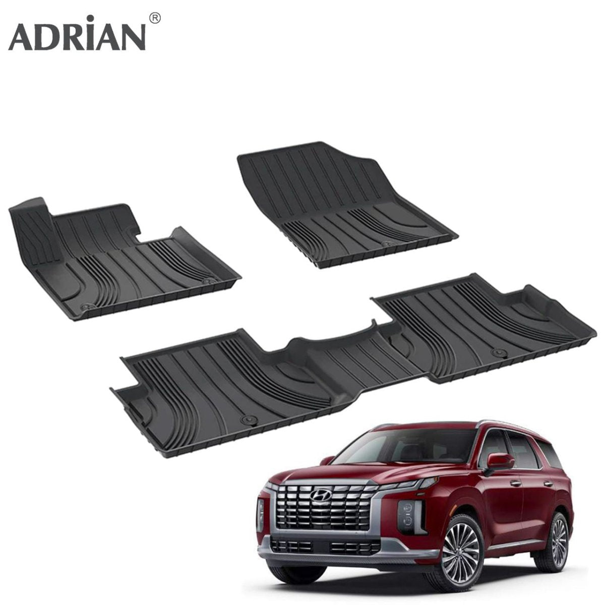 Hyundai Palisade 2018 - 2025 - Adrian Car Mats Pro Series - Adrian