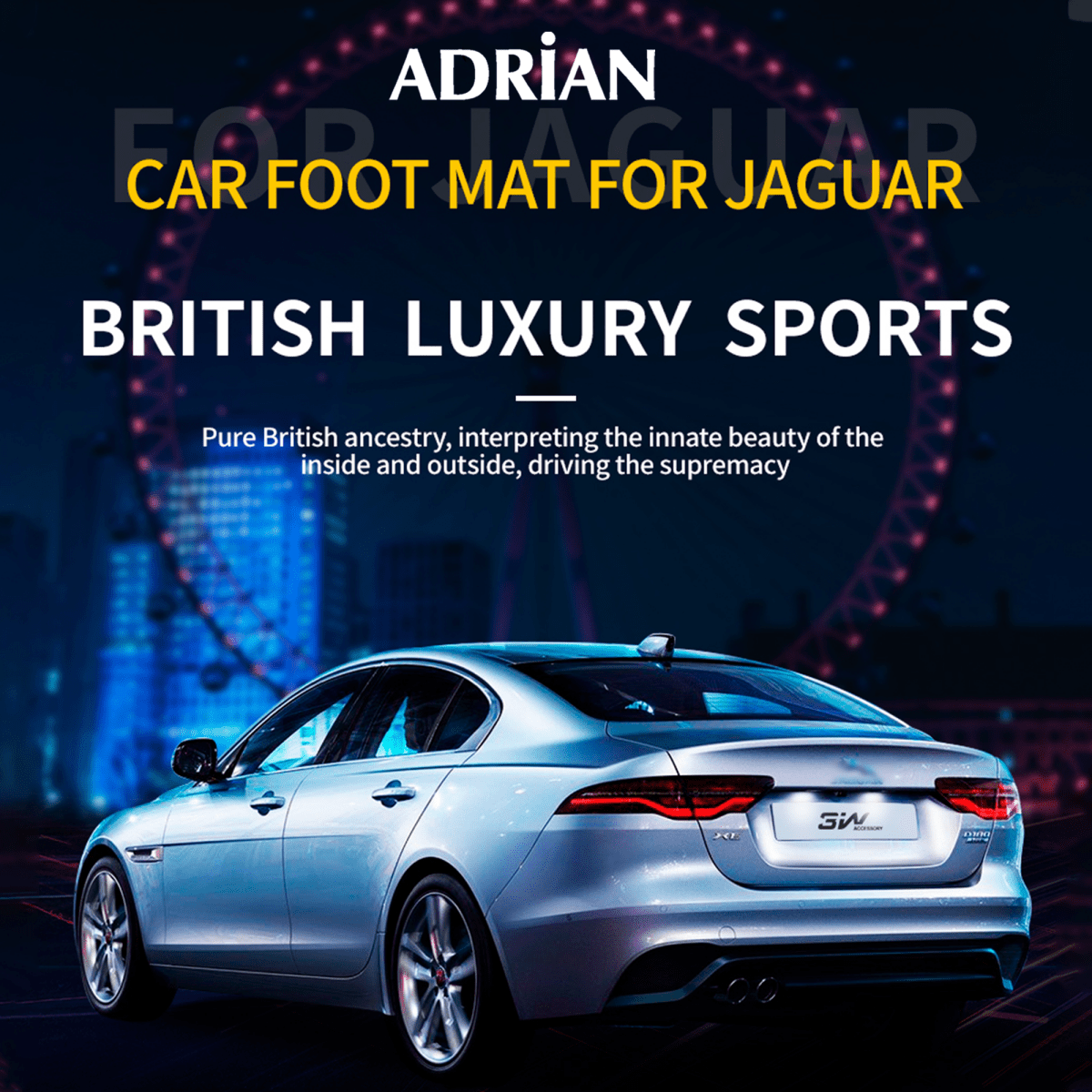Jaguar F - Pace 2016 - 2024 - Pro Series Car Mats - Adrian