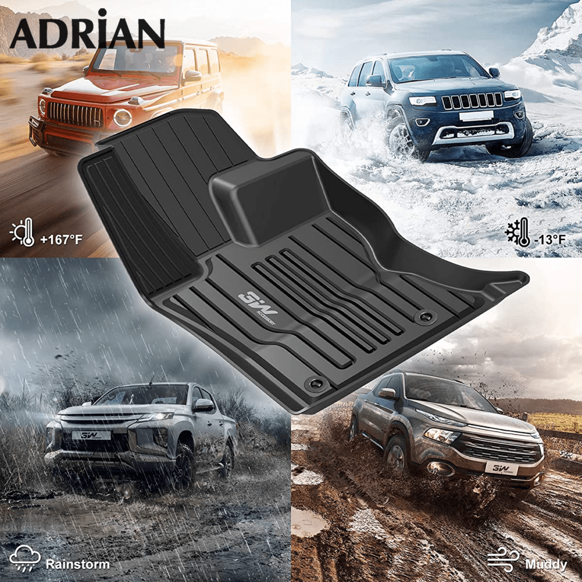 Jaguar F - Pace 2016 - 2024 - Pro Series Car Mats - Adrian
