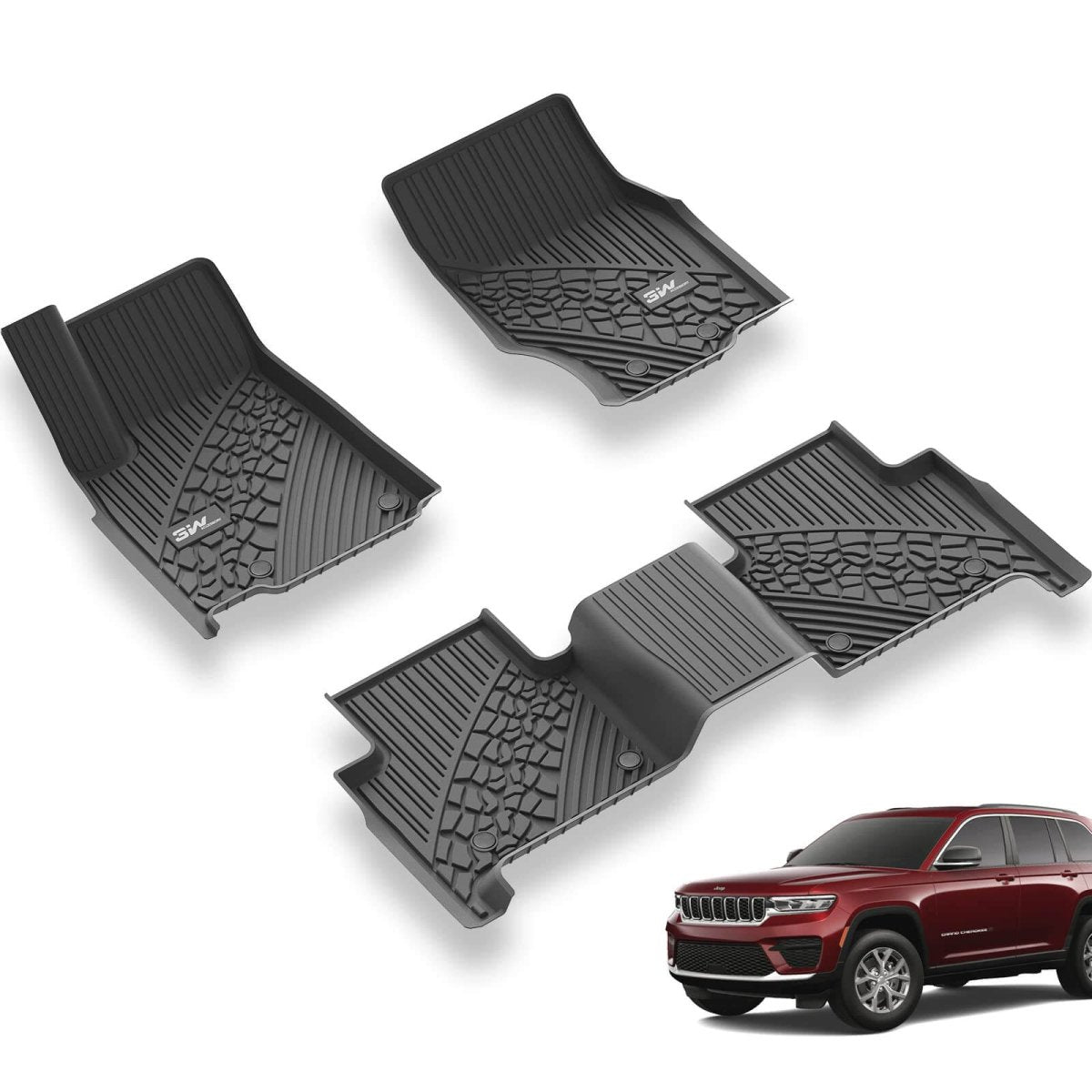 Jeep Grand Cherokee 5 Seats 2021 - 2025 - Adrian Car Mats Pro Series - Adrian