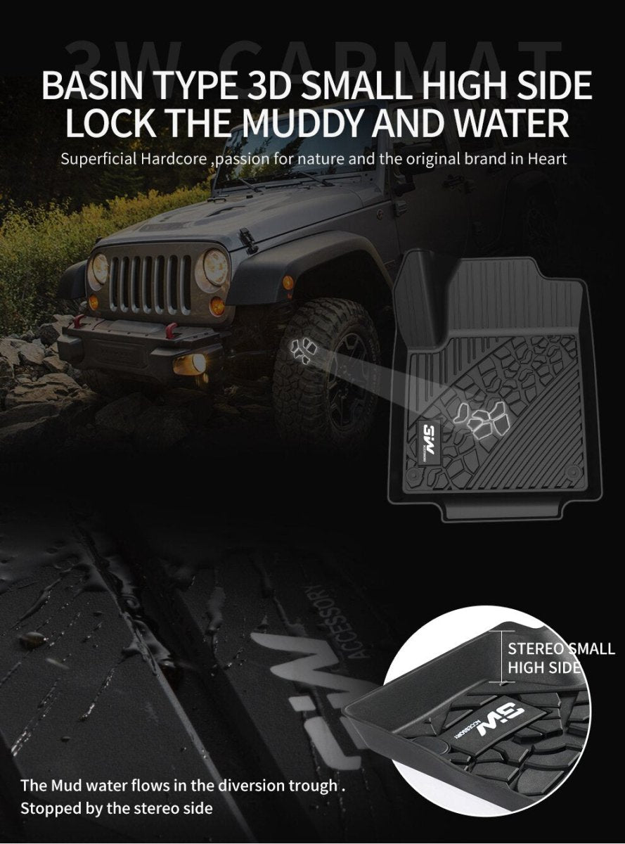 Jeep Wrangler JL 2018 - 2025 (4 doors) - Pro Series Car Mats - Adrian