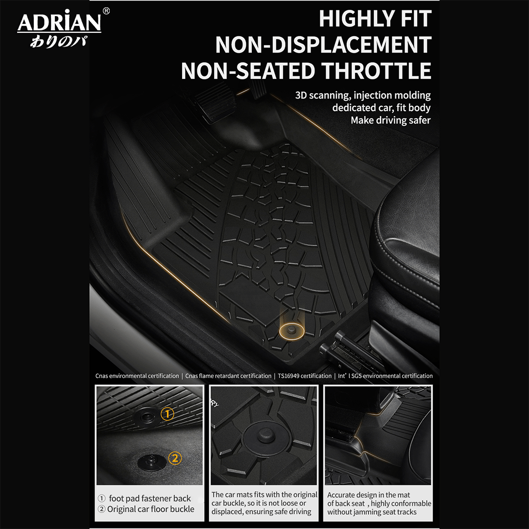 Jeep Wrangler JL 2018 - 2025 (4 doors) - Pro Series Car Mats - Adrian