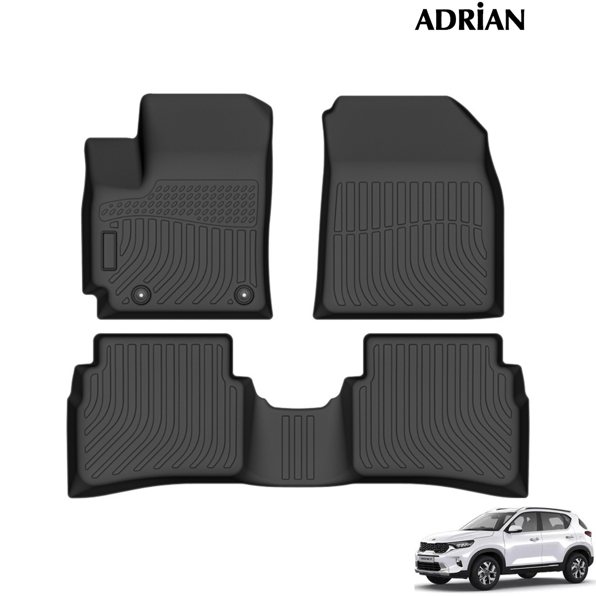 Kia Sonet 2021 - 2024 - Comfort Series Car Mats - Adrian