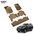 Lexus GX 2010 - 2023 / Toyota Prado 2010 - 2023 3 Rows Beige Color - Adrian Pro Series Car Mats - Adrian
