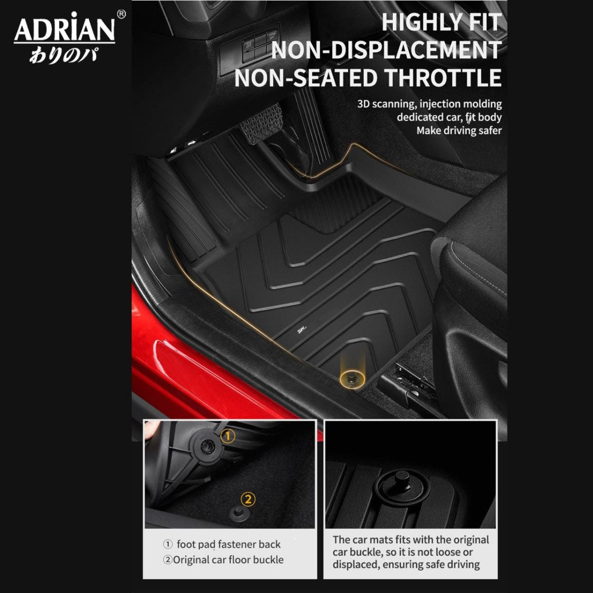 Mazda 6 2014 - 2025 - Adrian Car Mat Pro Series - Adrian
