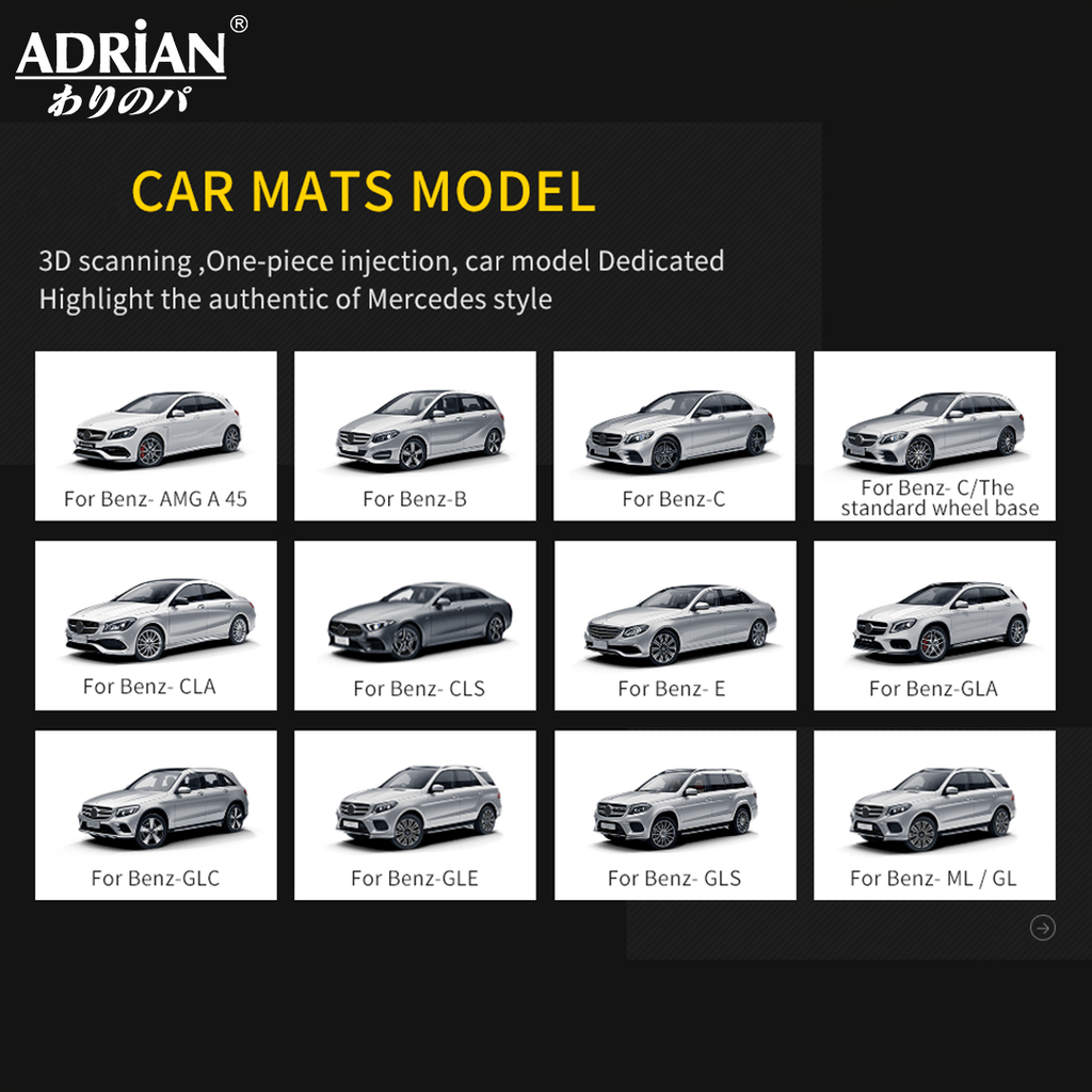 Mercedes Benz GLS 2020 - 2025 - Adrian Car Mats Pro Series - Adrian