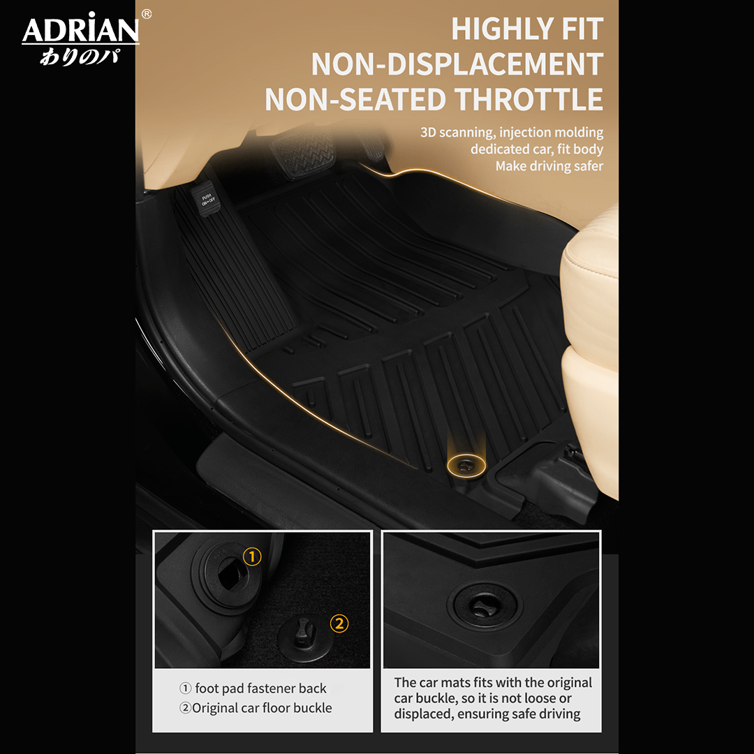 Toyota Camry Gasoline / Hybrid 2018 - 2024 - Adrian Car Mats Pro Series - Adrian