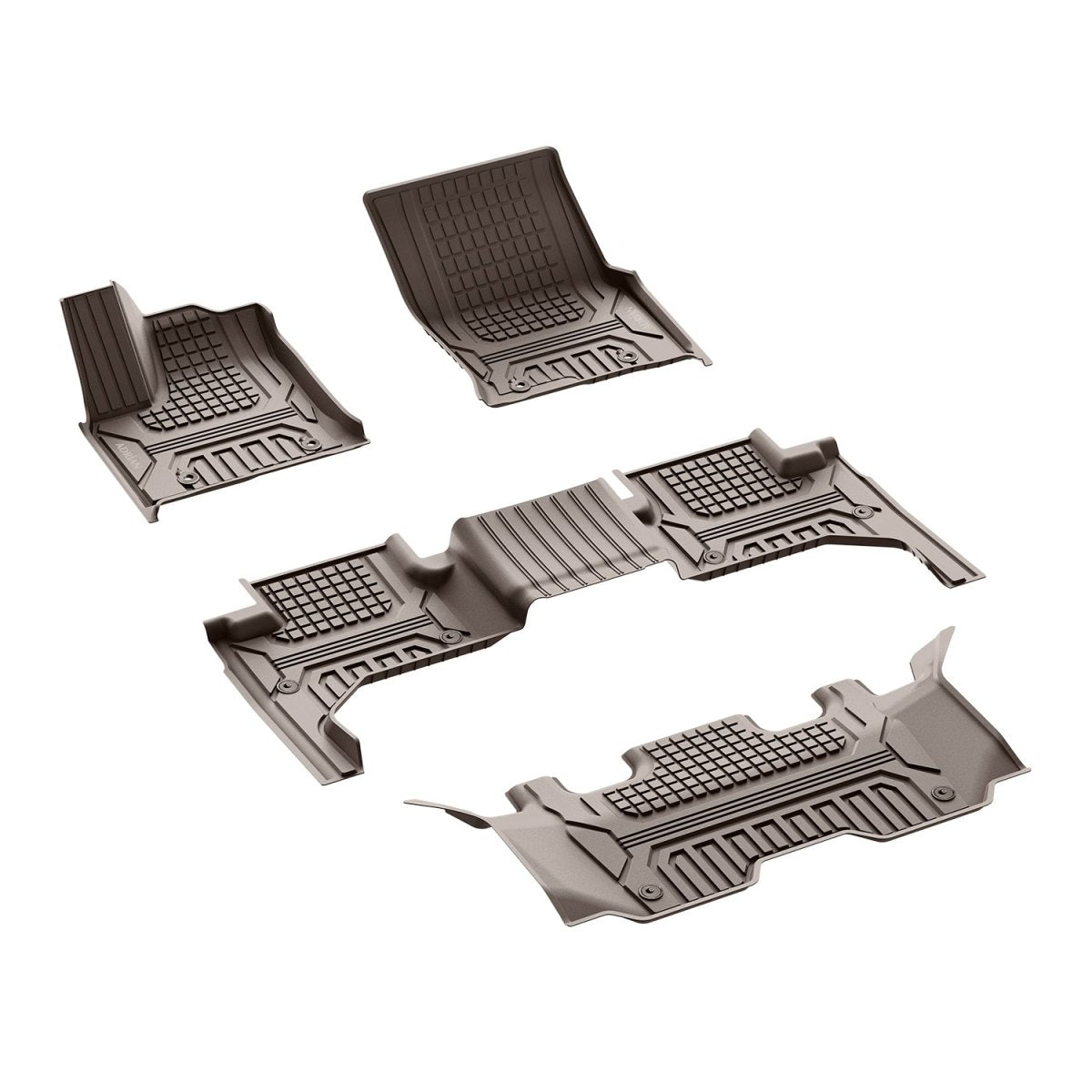 Toyota Land cruiser 2022 - 2025 (3 Rows) Beige Color Pro Series Car Mats - Adrian