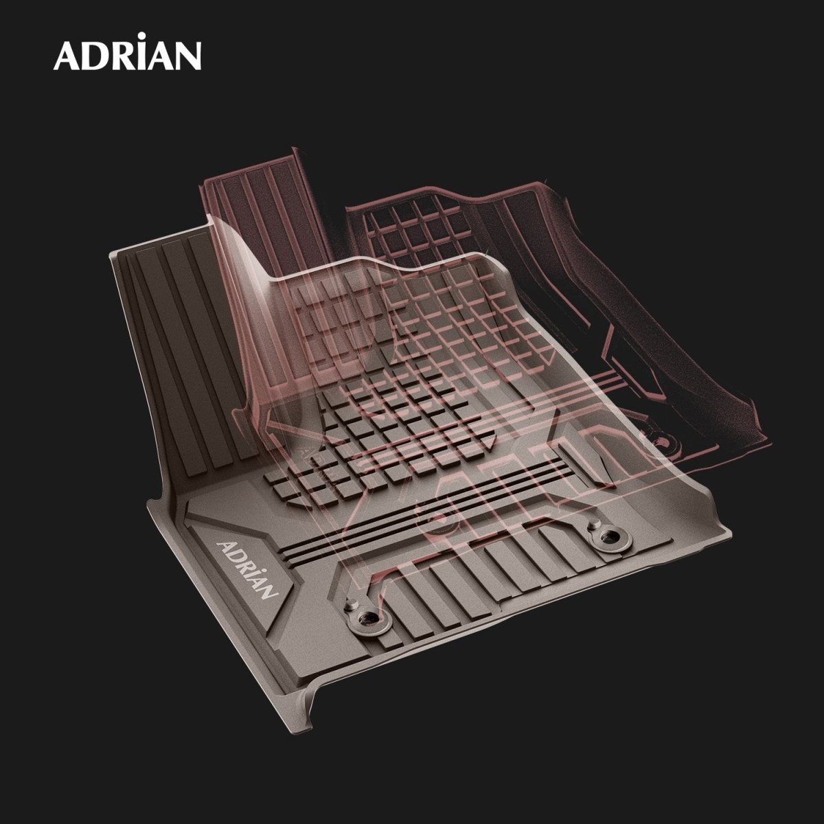 Toyota Land cruiser 2022 - 2025 (3 Rows) Beige Color Pro Series Car Mats - Adrian