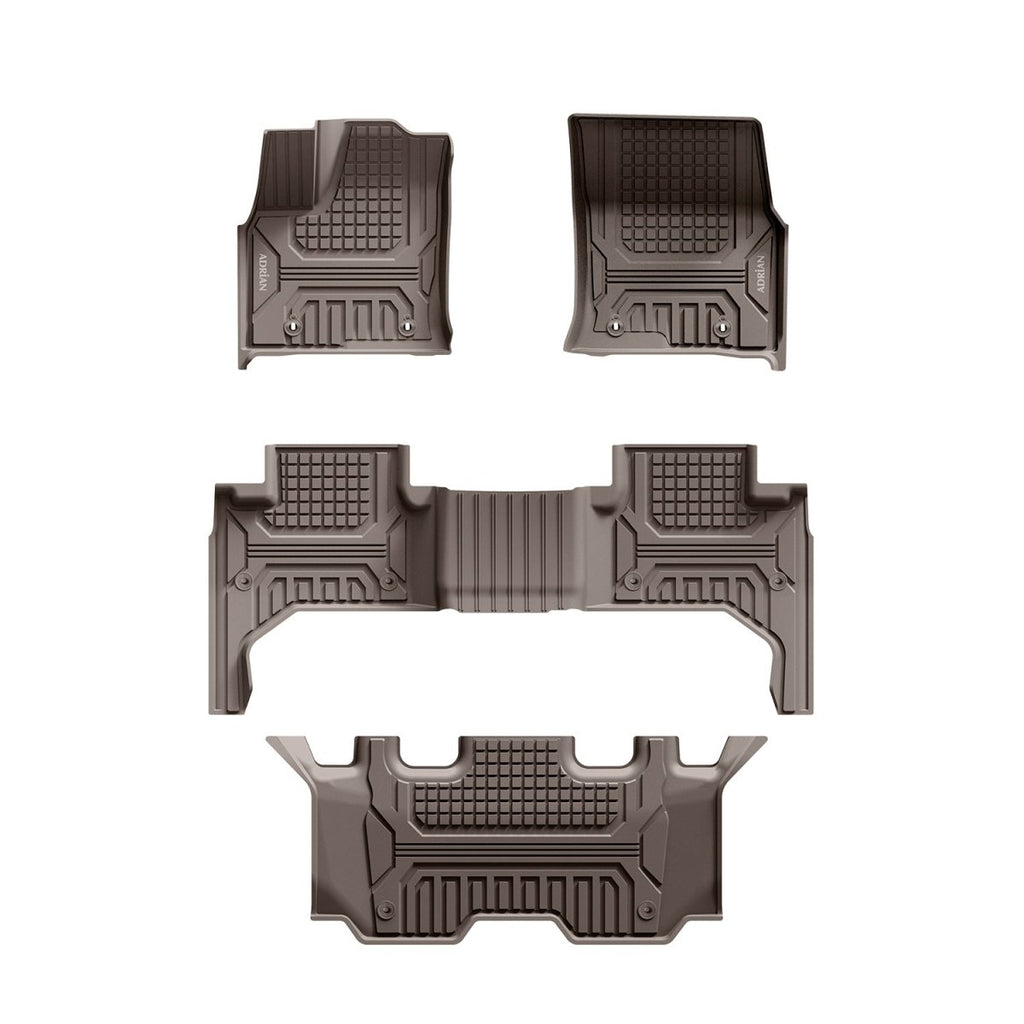 Toyota Land cruiser 2022 - 2025 (3 Rows) Beige Color Pro Series Car Mats - Adrian