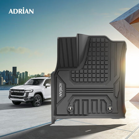 Toyota Land cruiser 2022 - 2025 (3 Rows) Black Color - Pro Series Car Mats - Adrian