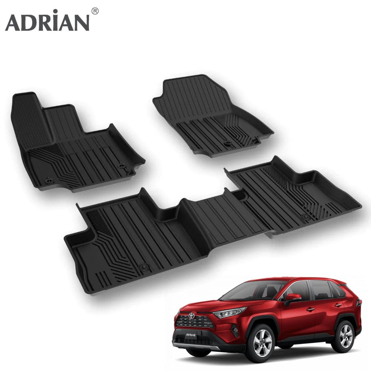 Toyota Rav4 2019 - 2025 (Petrol only not hybrid) - Adrian Car Mats Pro Series - Adrian